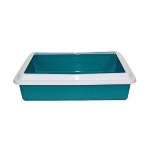 Litieră pentru pisici, 43x33x10 cm, Koopman, verde