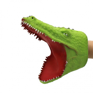 Marionetă de mână, pentru copii, Deluxebase, 15 cm, model crocodil - Img 5