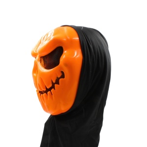 Mască pentru Halloween, Goodmark, model dovleac, cu glugă neagră, one size