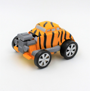 Mașinuță convertibilă, tip robot Tiger, Deluxbase, culoarea galben