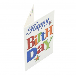 Mini felicitare Happy Birthday