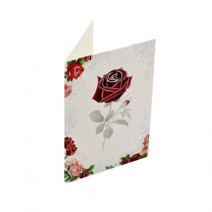 Mini felicitare Shimmering Rose