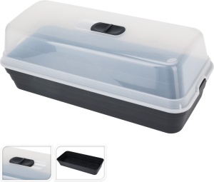 Mini Seră Profesională cu Capac și Aerisire Reglabilă – 53x23x20 cm, Ideală pentru Răsaduri și Semințe