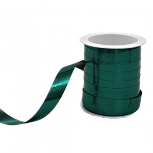 Minirola rafie lucioasa verde închis 10m x 10mm
