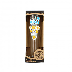 Pahar pentru bere SALVAȚI APA! 600ml
