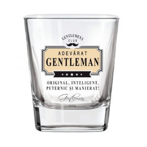 Pahar whisky "ADEVARAT GENTLEMAN"