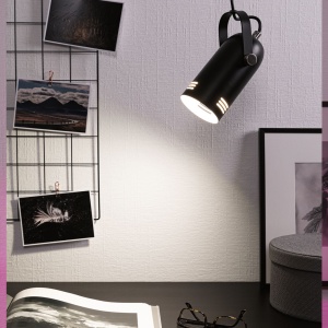 Pendul Neordic Lavea pentru plante, max. 1x15W, bec E27, culoare negru, 230V, din metal
