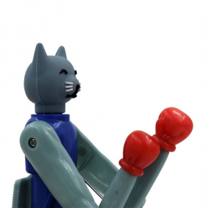 Pix funny colecția boxing pisicuță gri-roșu