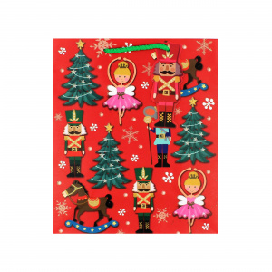 Pungă cadou Crăciun SDE XL NUTCRACKER