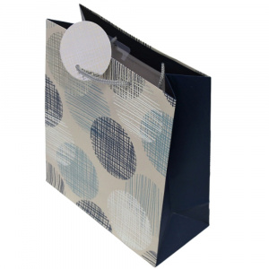 Punga de cadou hartie L CIRCLES