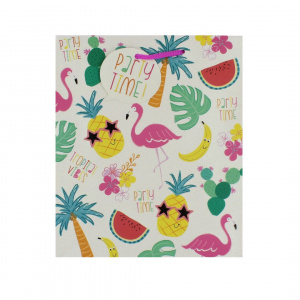 Pungă de cadou hârtie M Tropical Icons