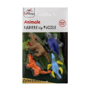 Radiere colecționabile Animale Dinozaur portocaliu