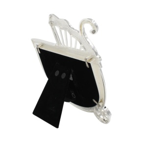 Ramă Foto Copii AZAY Tip Cărucior Bebe, Albastru, 13x9 cm, Decor Cameră Bebeluș, Cadou Nou-Născut, Cutie Cadou Premium Inclusă
