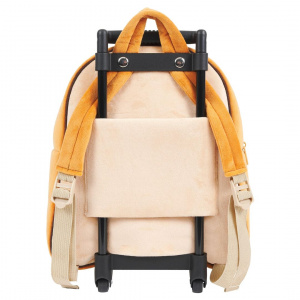 Rucsac Troller, Perletti, cu girafă, pluș detașabil, 38 cm - Img 4