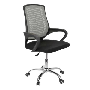 Scaun de birou ergonomic, ajustabil, TOLEDO, Jumi, negru cu spătar gri