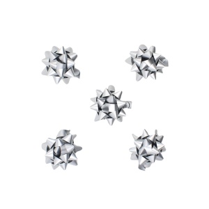 Set 10 steluțe autoadezive, 5 cm, Brizzolari, culoarea argintiu