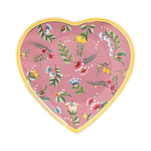 Set 2 farfurii, formă de inimă, Pip Studio, Pink, 21.5 cm, colecția La Majorelle