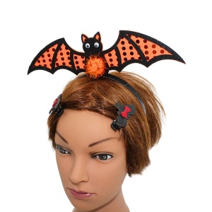 Set accesorii, Halloween, coroniță cu 2 agrafe, model liliac, Goodmark