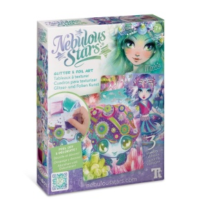 Set Art & Craft cu Pulbere Strălucitoare și Folie, Personaj Marinia - Nebulous Stars