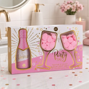 Set cadou de baie, LET'S CELEBRATE, Accentra, gel de duș și confetti