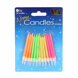 Set lumânări aniversare "Neon candles"
