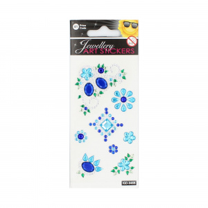Set stickere Blue Flower Art 8 bucati