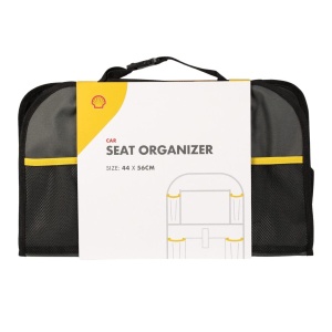 Organizator auto pentru spătar, Shell, cu buzunare, negru, 44x56 cm
