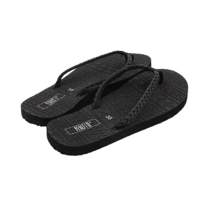 Șlapi flip-flops pentru femei, Perletti, negru