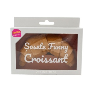 Șosete Funny Croissant – Șosete Haioase Tip Croissant, Cadou Original, One Size