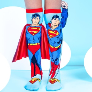 Șosete lungi colorate Madmia pentru băieți Superman 3-5 ani