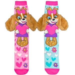 Șosete lungi colorate Madmia pentru fete Puppy love 3-5 ani