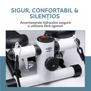 Stepper multifuncțional Umbro - suprafață antialunecare, max. 120 kg