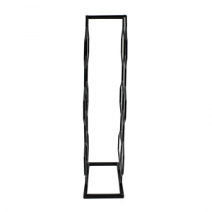 Suport 8 sticle metal 23x11x48cm negru