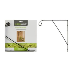 Suport agățătoare pentru ghiveci ProGarden, design decorativ, oțel, negru