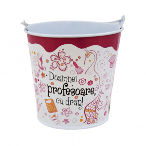 Suport ghiveci 13.5 cm "Doamnei profesoare cu drag" - Img 1