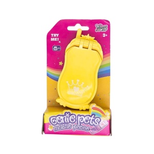 Telefon mobil, de jucărie, cu sunete, pentru copii, culoarea galben, Genie Pets