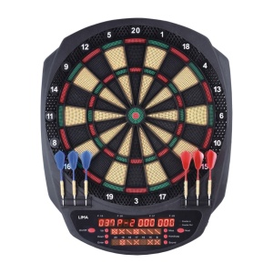 Țintă Electronică Darts, XQ Max Lima, cu 36 de Jocuri și Afișaj LED Complet