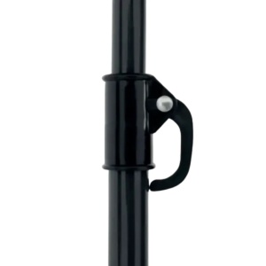 Umbrelă de grădină, Jumi, gri, cu structură metalică, 270 cm