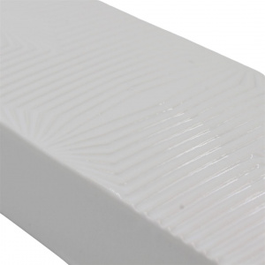 Umidificator pentru calorifer, model abstract linii, alb, 18x7x3cm