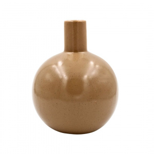 Vază decorativă porțelan 13,5x17 cm cafeniu