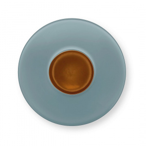 Vază decorativă rotundă, metalică, Pip Studio, 23cm, Light Blue
