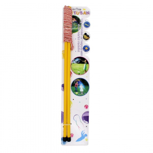 Accesoriu baloane sapun Tuban bagheta 50cm alb-rosu