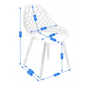 Scaun de grădină ARANDA, Jumi, gri – design modern, rezistent la intemperii