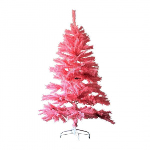 Brad artificial de Craciun roz 150 cm