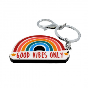 Breloc cu mesaj - Good vibes only - Img 2