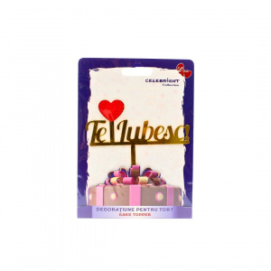 Cake Topper tort Te Iubesc ! - Img 2