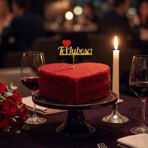 Cake Topper tort Te Iubesc !