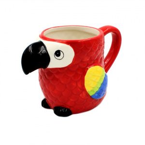 Cană ceramică formă de papagal 250ml