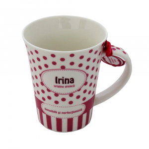 Cană din porțelan personalizată Irina