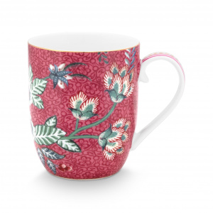 Cană porțelan, Pip Studio, 145ml, colecția Flower Festival, roz